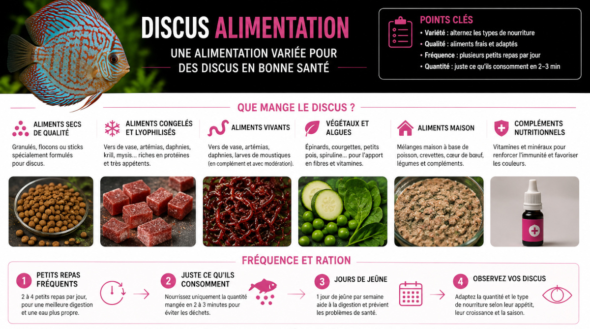 que mange le Discus